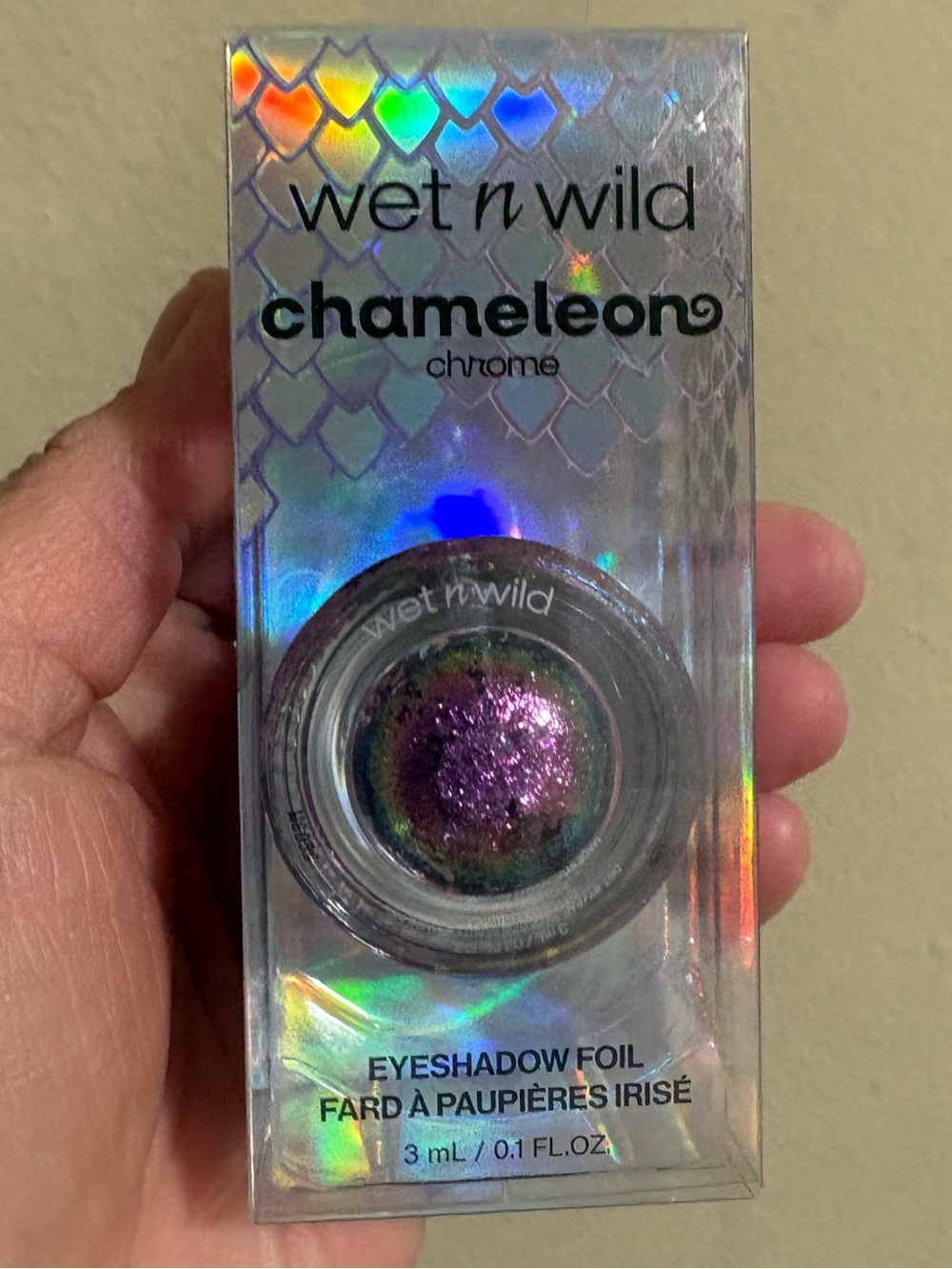 wet n wild Chameleon Chrome Eyeshadow Foil Multichrome Purple New Factory Sealed